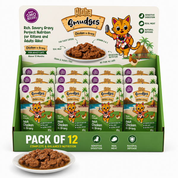 Aloha Smudges Chicken Adult Cat Wet Food in Gravy 85g Pouch