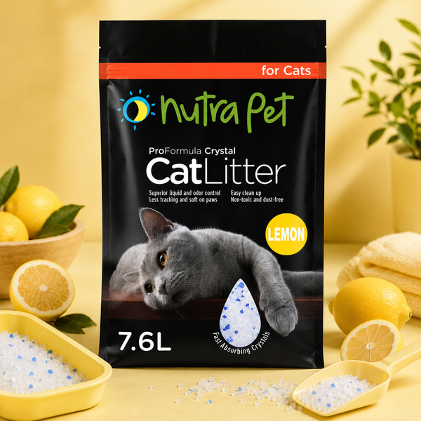 Nutrapet Cat Litter Silica Gel 7.6L- Lemon Scent