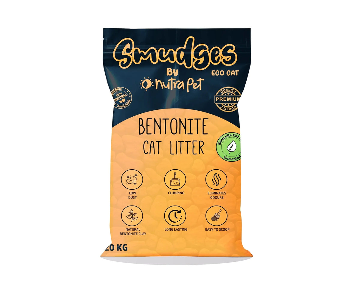 Smudges Eco cat Bentonite Clumping Cat Litter 20 Kgs - Non Scented