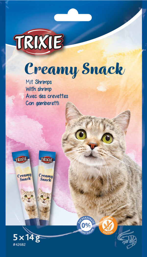 Trixie Creamy Snack with shrimp, 5 × 14 g