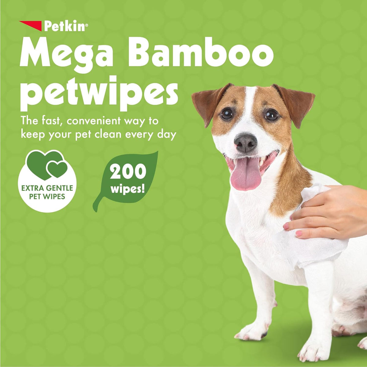 Petkin Mega Value Bamboo Pet Wipes – 200ct