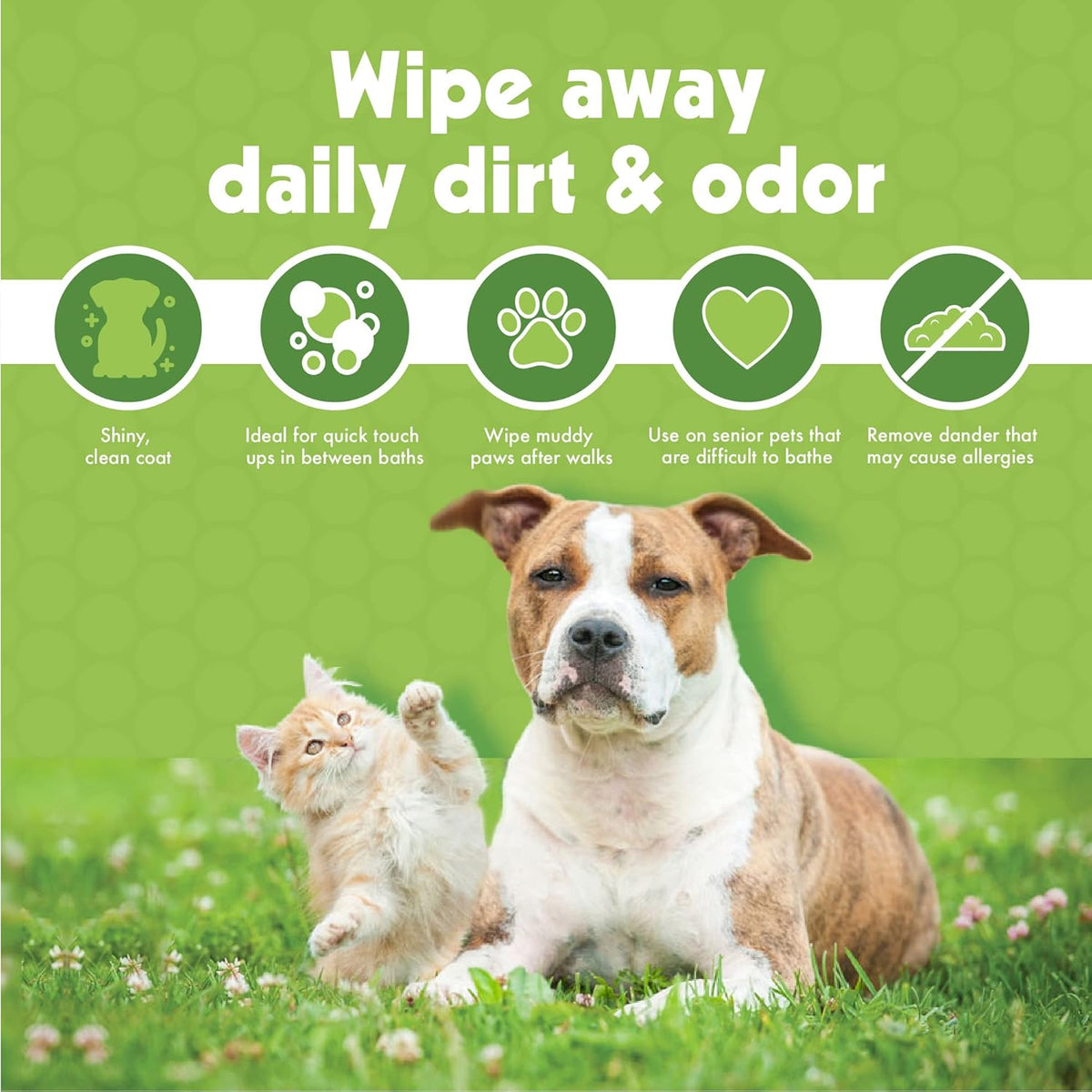 Petkin Mega Value Bamboo Pet Wipes – 200ct