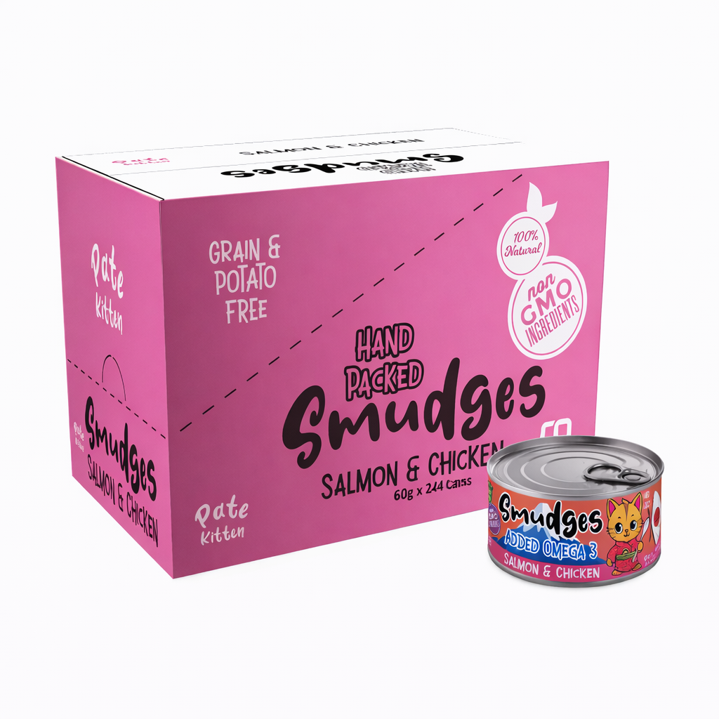 Smudges Kitten Salmon Pate Mixed with Shredded Chicken 60g