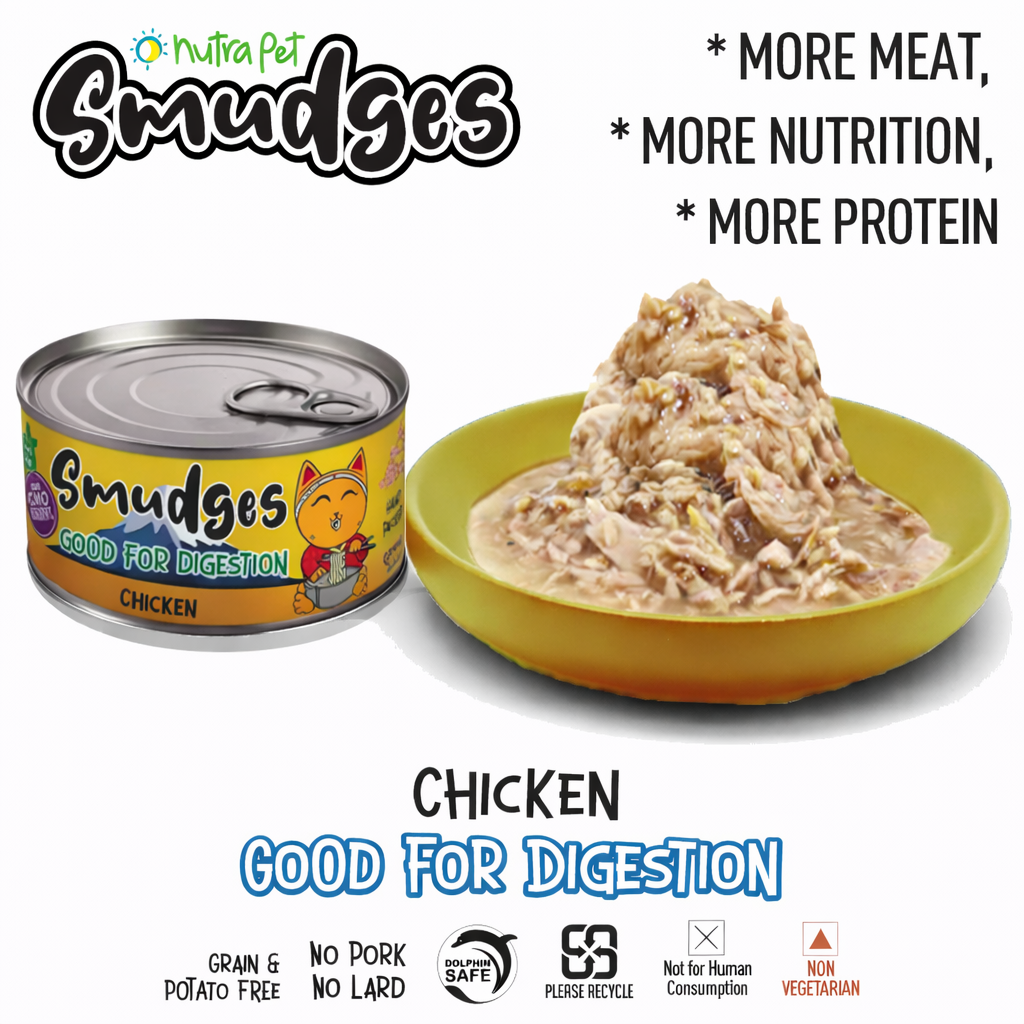 Smudges Adult Cat Chicken Flakes in Gravy 80g