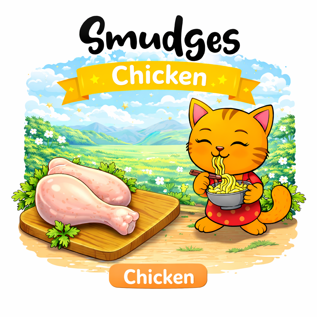 Smudges Adult Cat Chicken Flakes in Gravy 80g