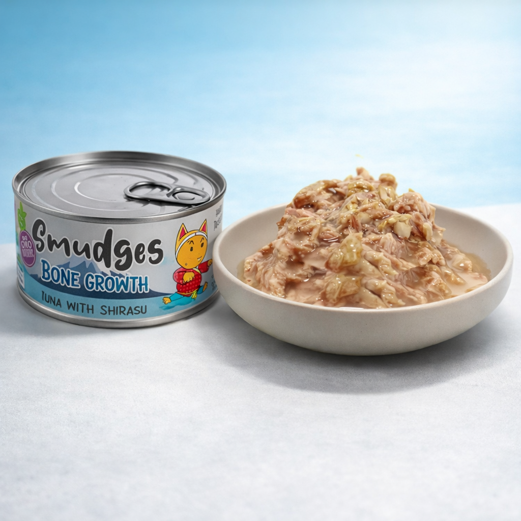 Smudges Adult Cat Tuna Flakes With Shirasu in Soft Jelly 80g
