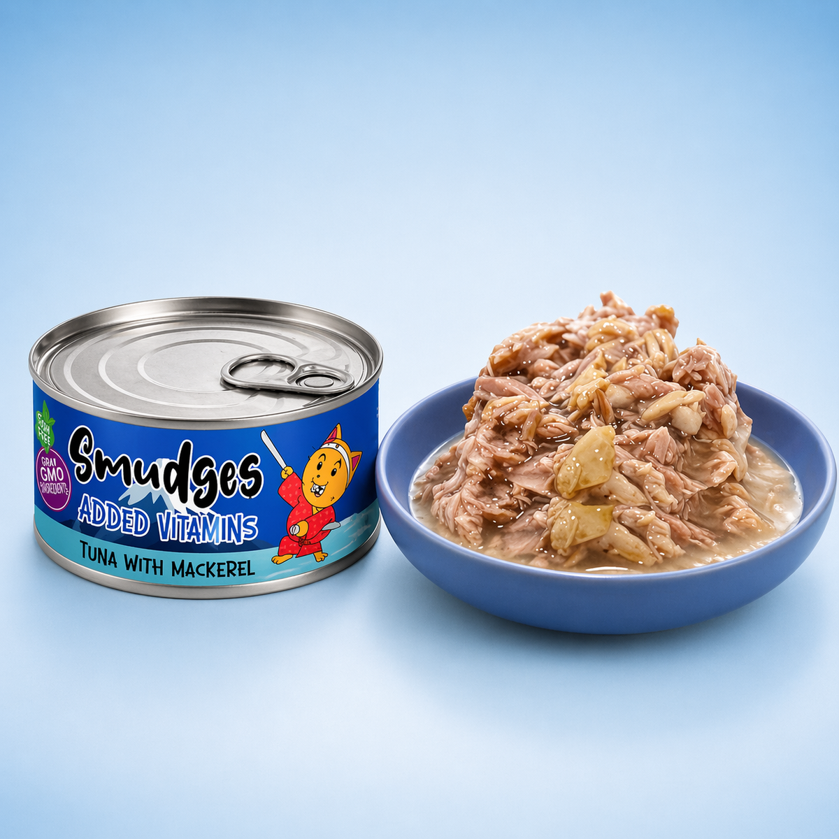 Smudges Adult Cat Tuna Flakes With Mackerel in Soft Jelly 80g