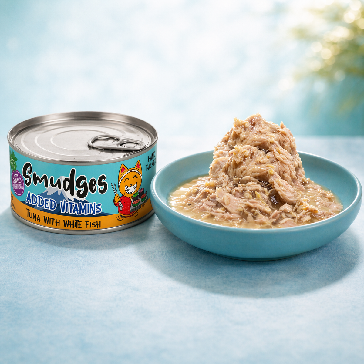 Smudges Adult Cat Wet Food – Tuna with White Fish in Gravy 80g