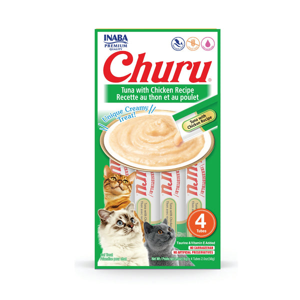 Inaba Churu Tuna With Chicken Recipe (Pack of 6)