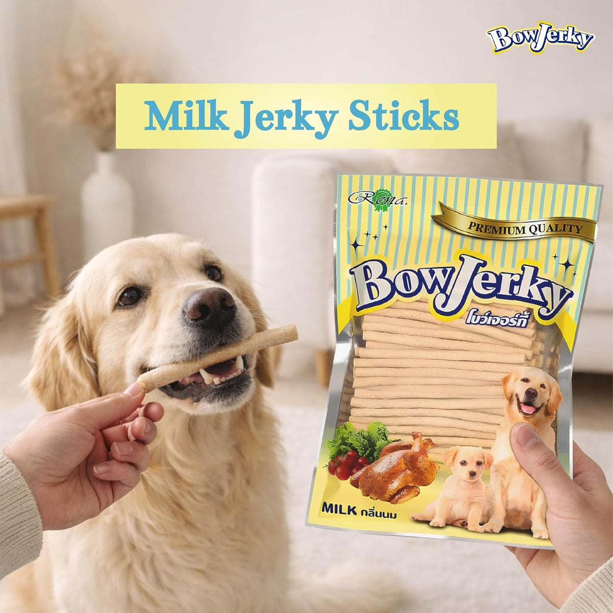 Bow Jerky Milk Sticks, 800g