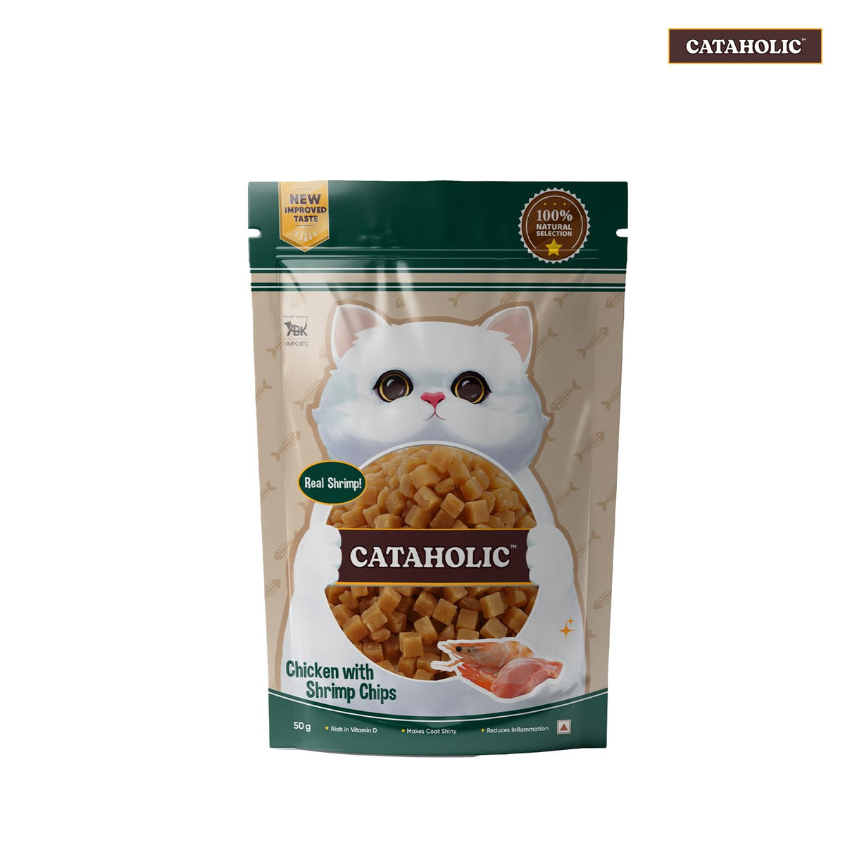 Cataholic Chicken with Shrimp Chips, 50g