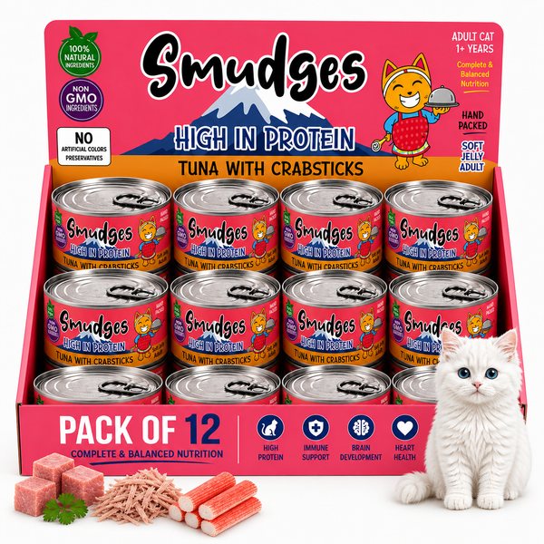 Smudges Adult Cat Tuna with Crabsticks in Gravy 80g