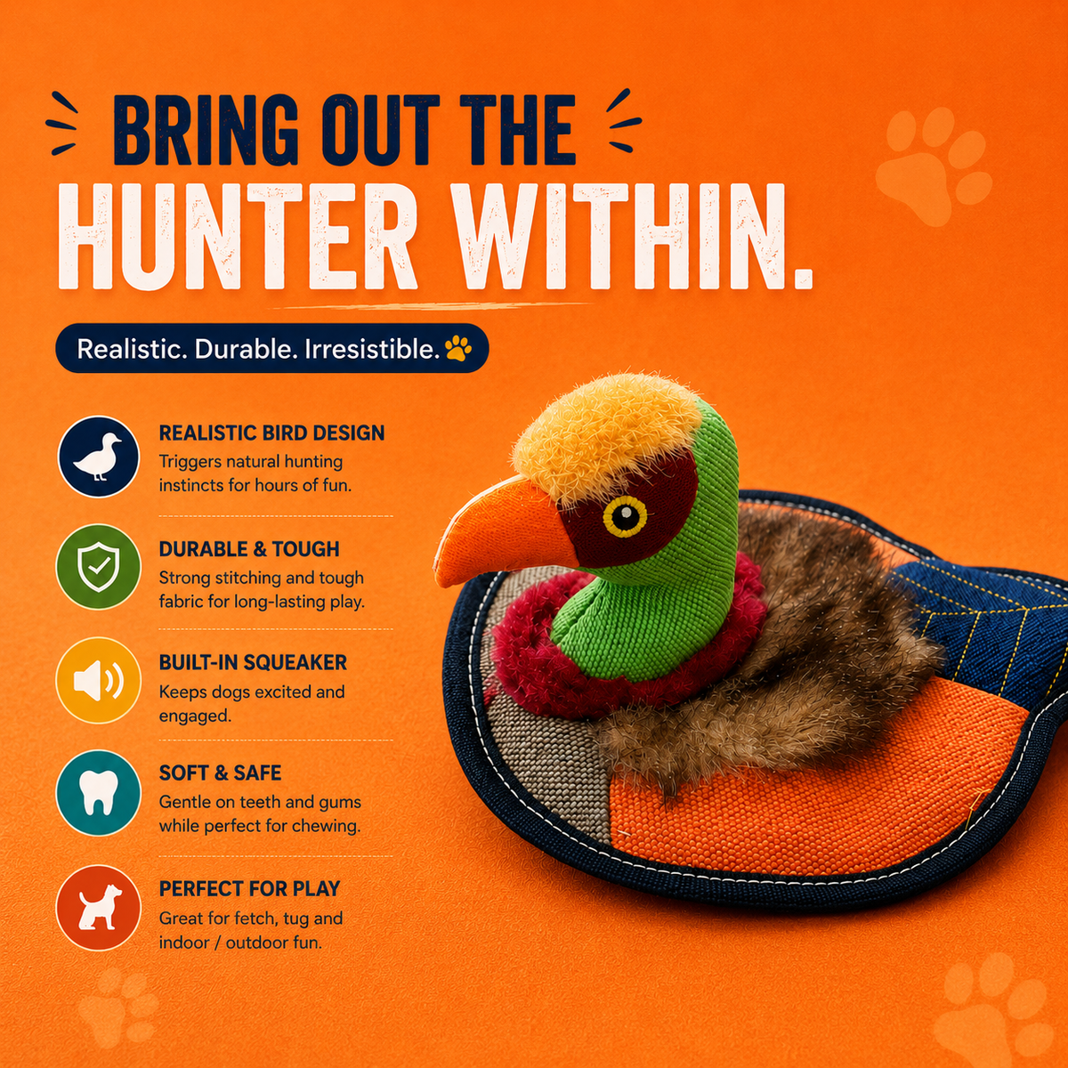 Nutrapet Pheasant Dog Toy