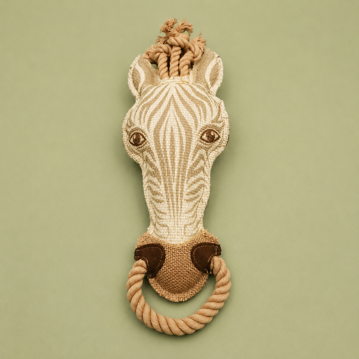 Nutrapet Tug Zebra Dog Toy