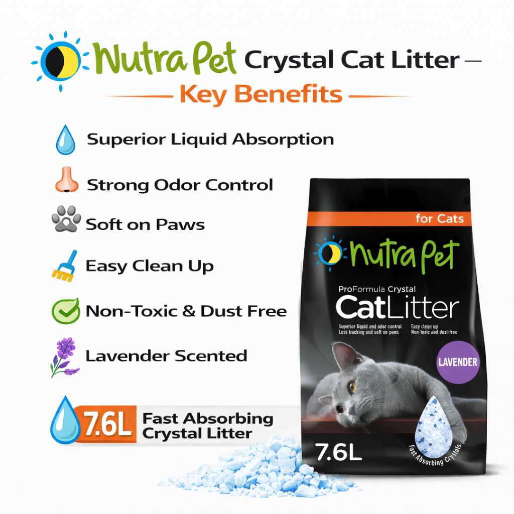 Nutrapet Cat Litter Silica Gel 7.6L- Lavender Scent