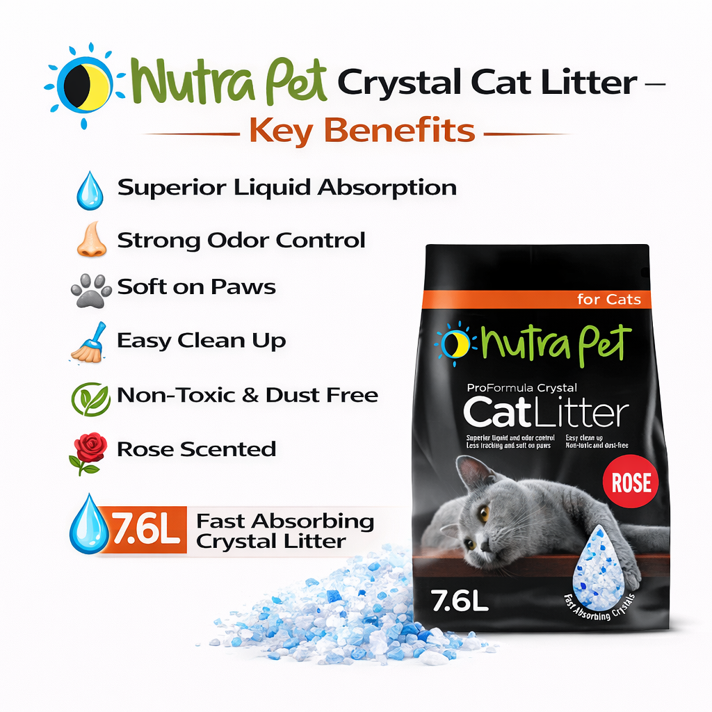 Nutrapet Cat Litter Silica Gel 7.6L- Rose Scent