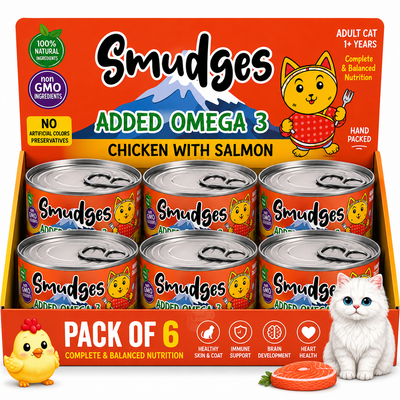 Smudges Adult Cat Chicken With Salmon In Gravy 80g