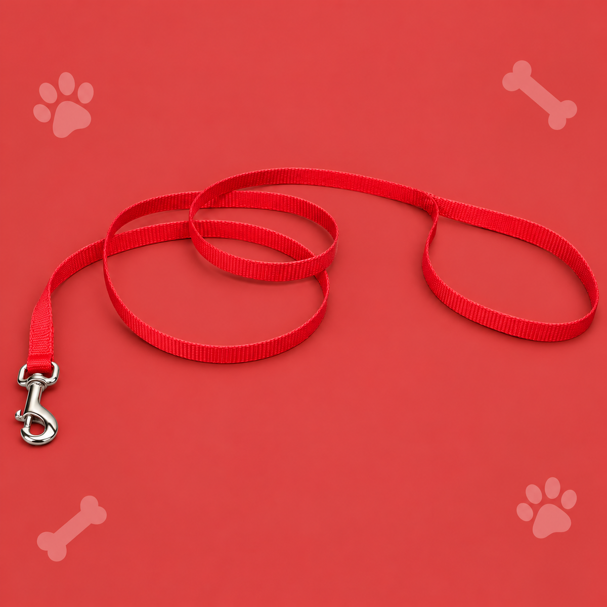 Coastal Pet Nylon Dog Lead – Red, 4 ft x 3/8 in