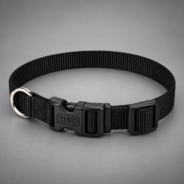 Coastal Pet Nylon Adjustable Dog Collar – Black, X-Small, 8–12"