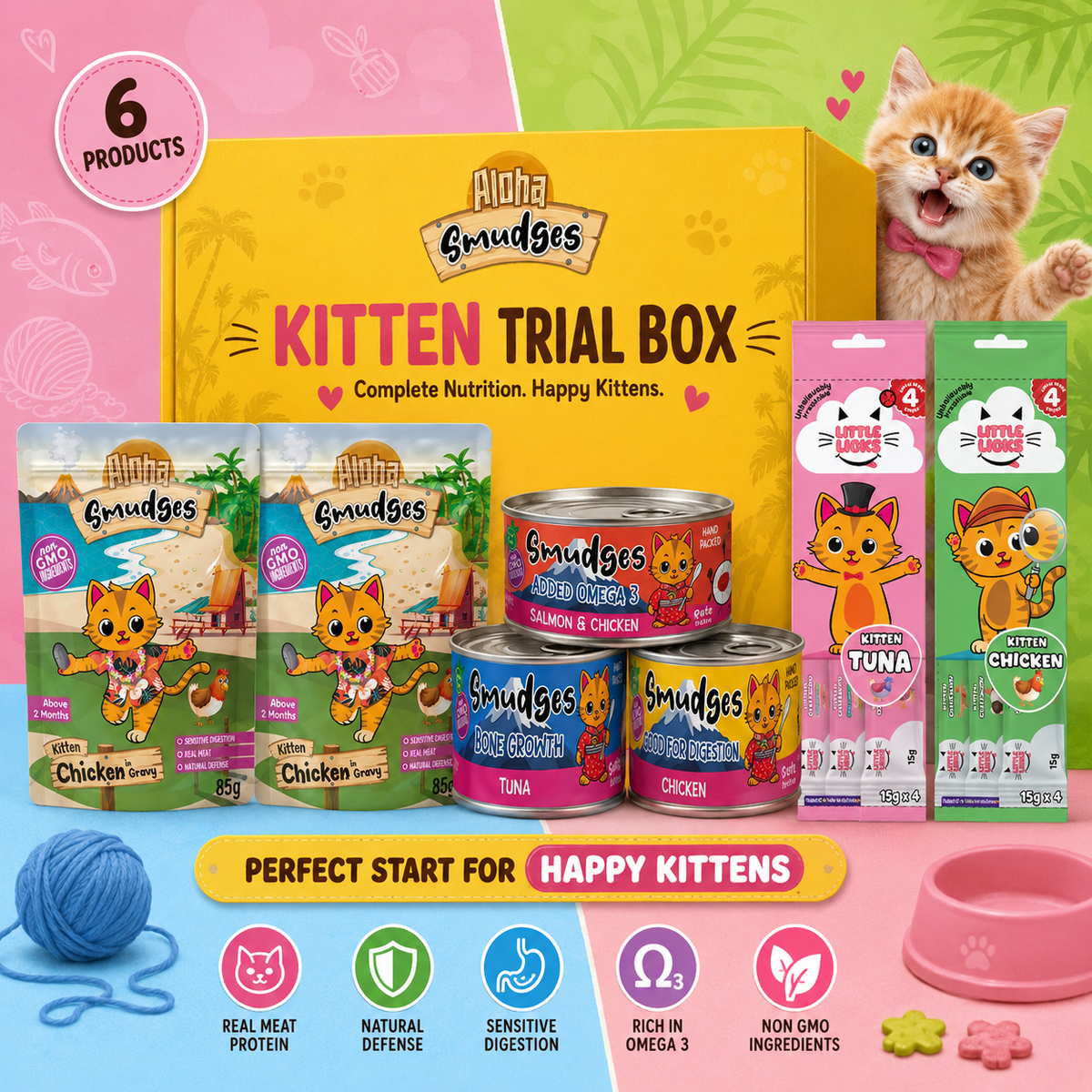 Smudges Kitten Starter Trial Box