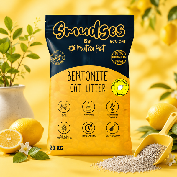 Smudges Eco cat Bentonite Clumping Cat Litter 20 Kgs - Lemon Scented