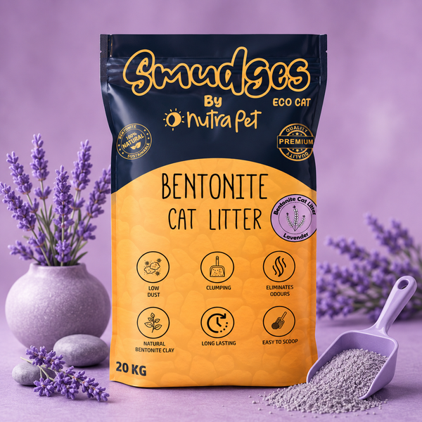 Smudges Eco cat Bentonite Clumping Cat Litter 20 Kgs - Lavender Scented