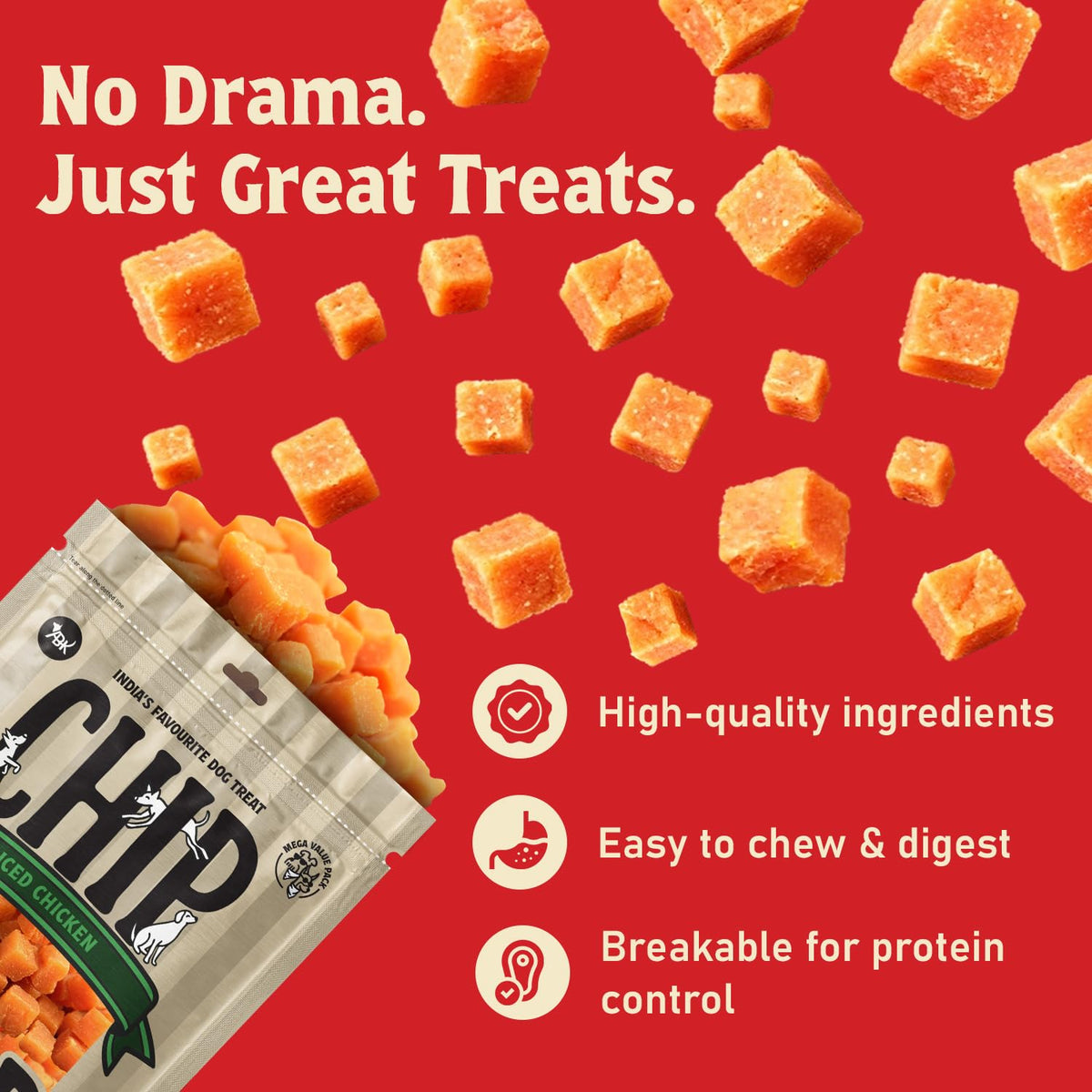 Chip Chops Diced Chicken, 250 g