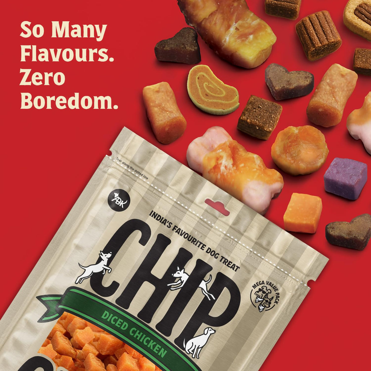Chip Chops Diced Chicken, 250 g