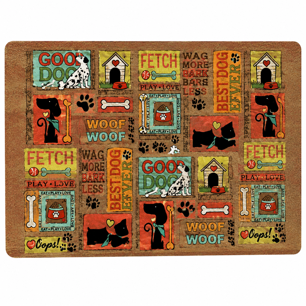 Drymate Pet Placemat – Cool Dog Brown (12 x 20 Inches)