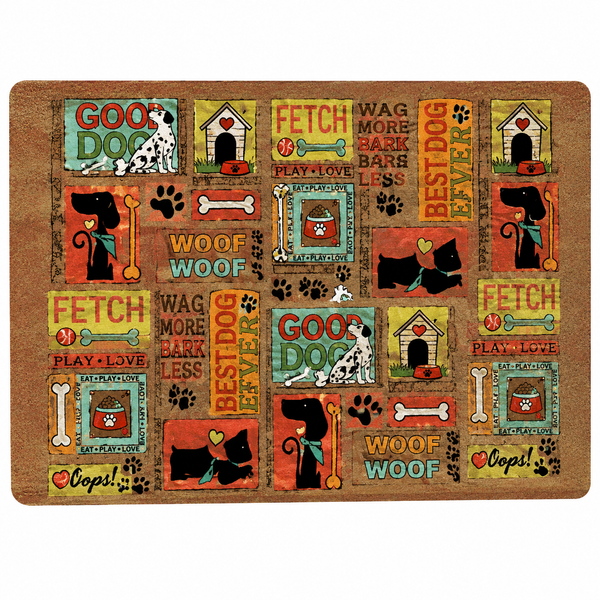 Drymate Pet Placemat – Cool Dog Brown (12 x 20 Inches)
