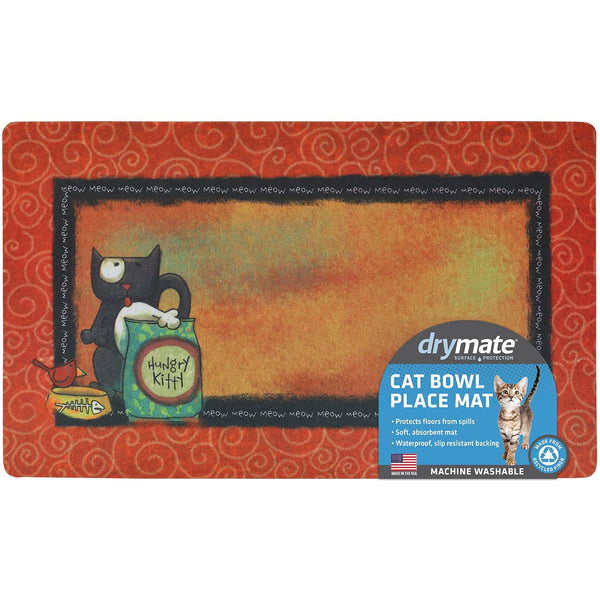 Drymate Cat Placemat – Hungry Kitty (12 x 20 Inches)