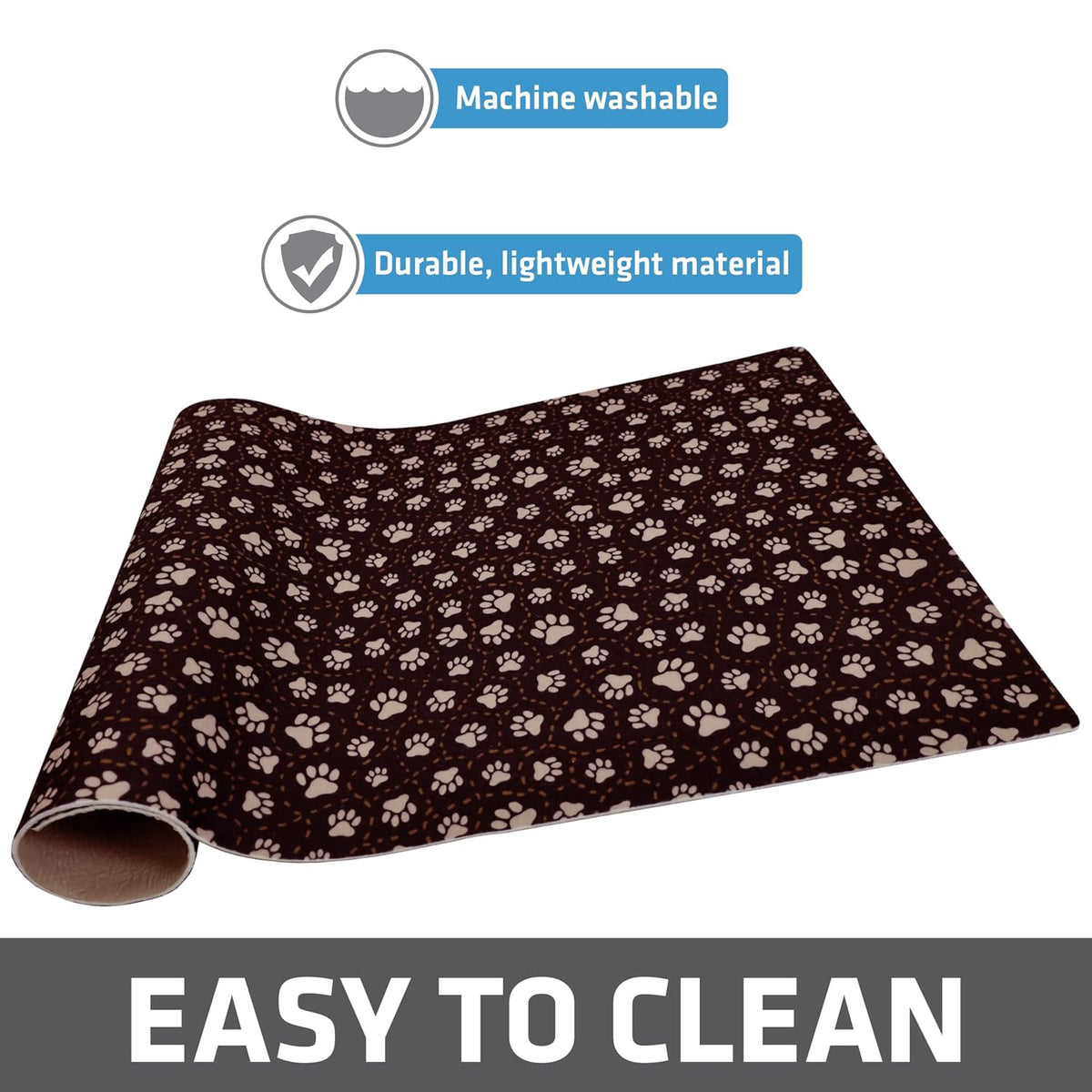 Drymate Pet Placemat – Paw Path Tan (16 x 28 Inches)