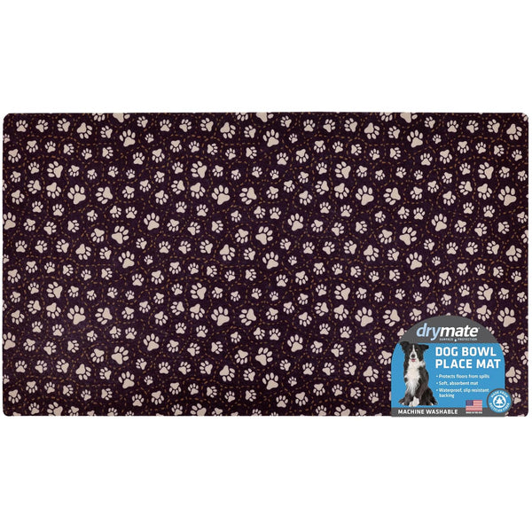 Drymate Pet Placemat – Paw Path Tan (16 x 28 Inches)