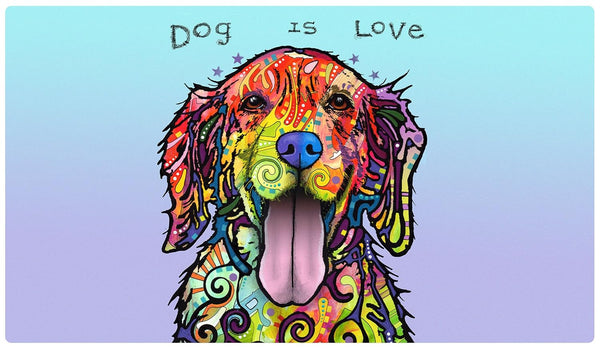 Drymate Pet Placemat – Dog Is Love (16 x 28 Inches)