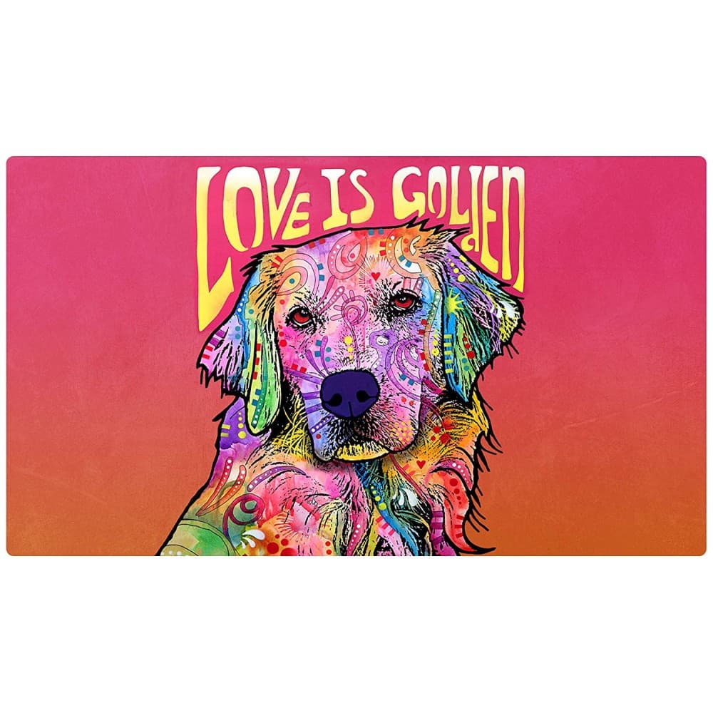 Drymate Pet Placemat – Love Is Golden (16 x 28 Inches)