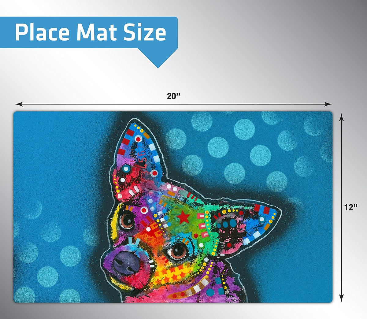 Drymate Pet Placemat – Pop Chihuahua (12 x 20 Inches)