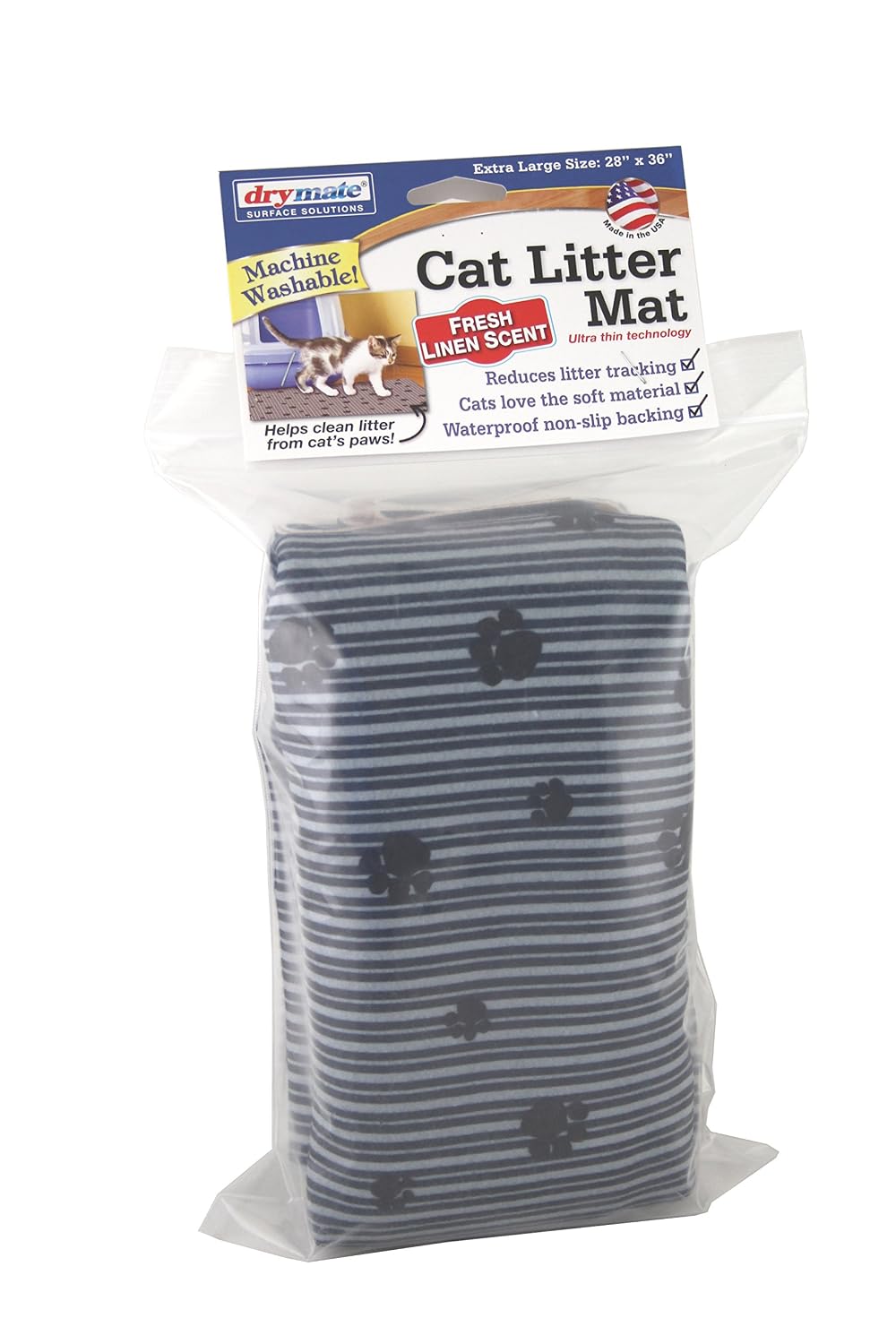 Drymate Scented Litter Box Mat for Pets – Grey (20 x 28 Inches)