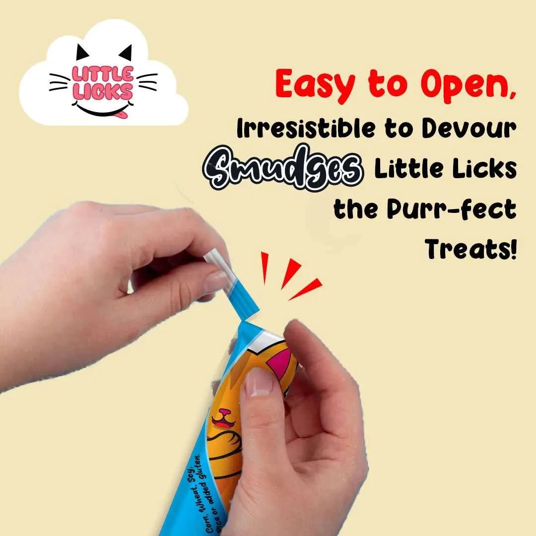 Smudges Little Licks Tuna Creamy Bisque Treats for Kitten Cat 4 x 15g