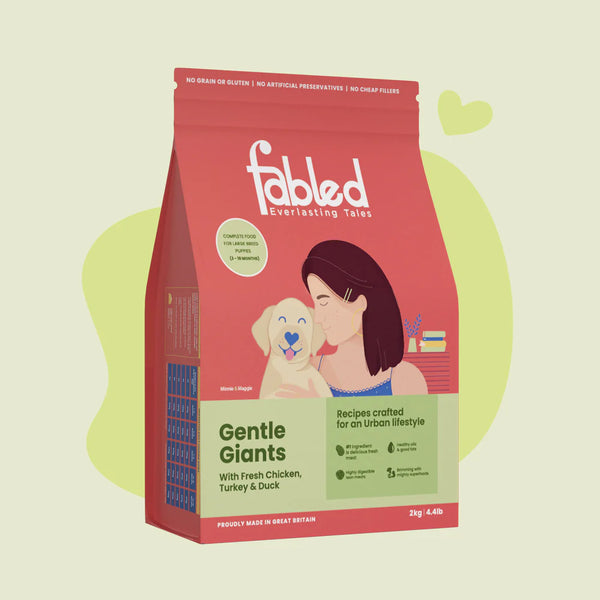 Fabled Gentle Giants – Complete Starter Food for Large Breed Puppies (3–18 Months)