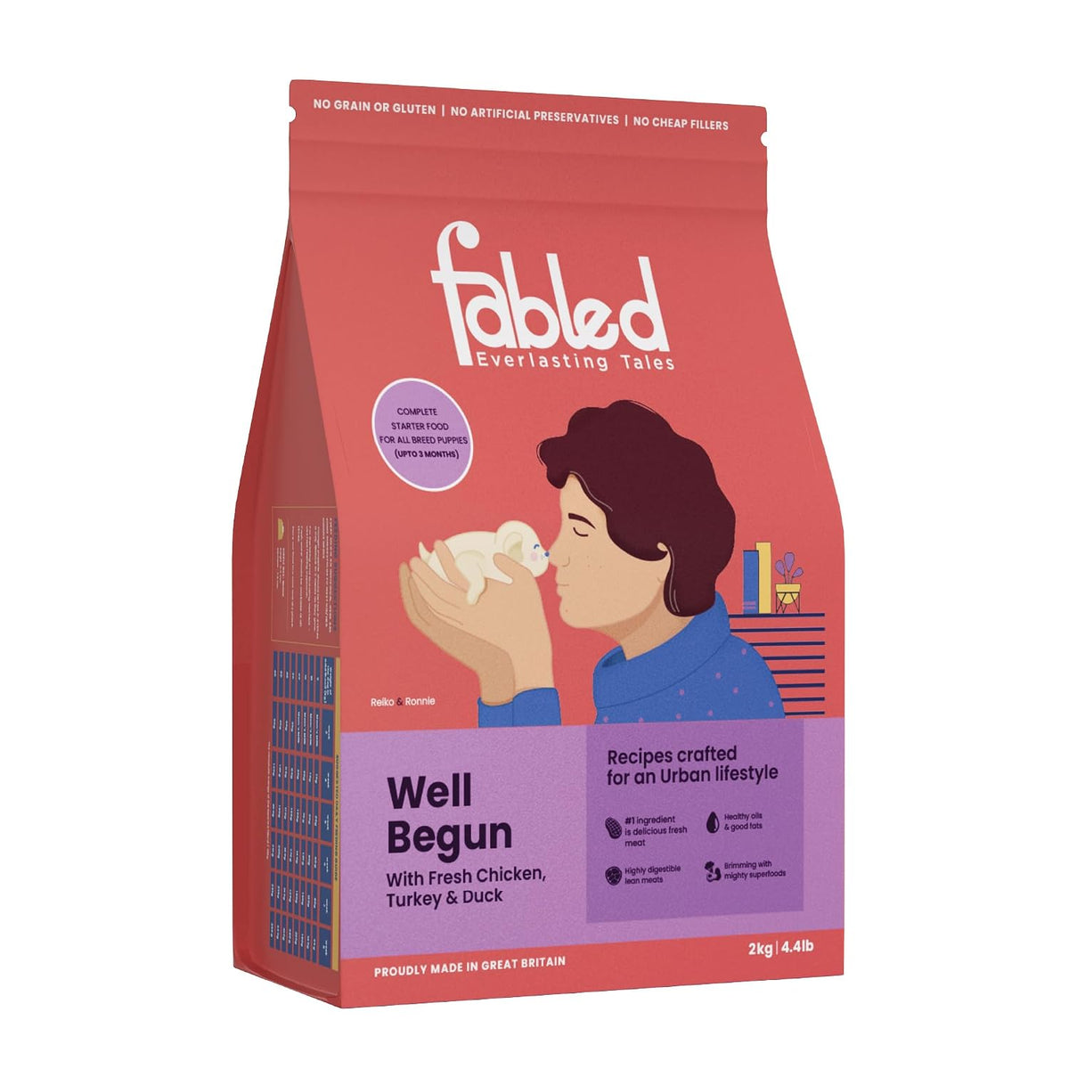 Fabled Well Begun Complete Starter Food for All Breed Puppies (Up to 3 Months)