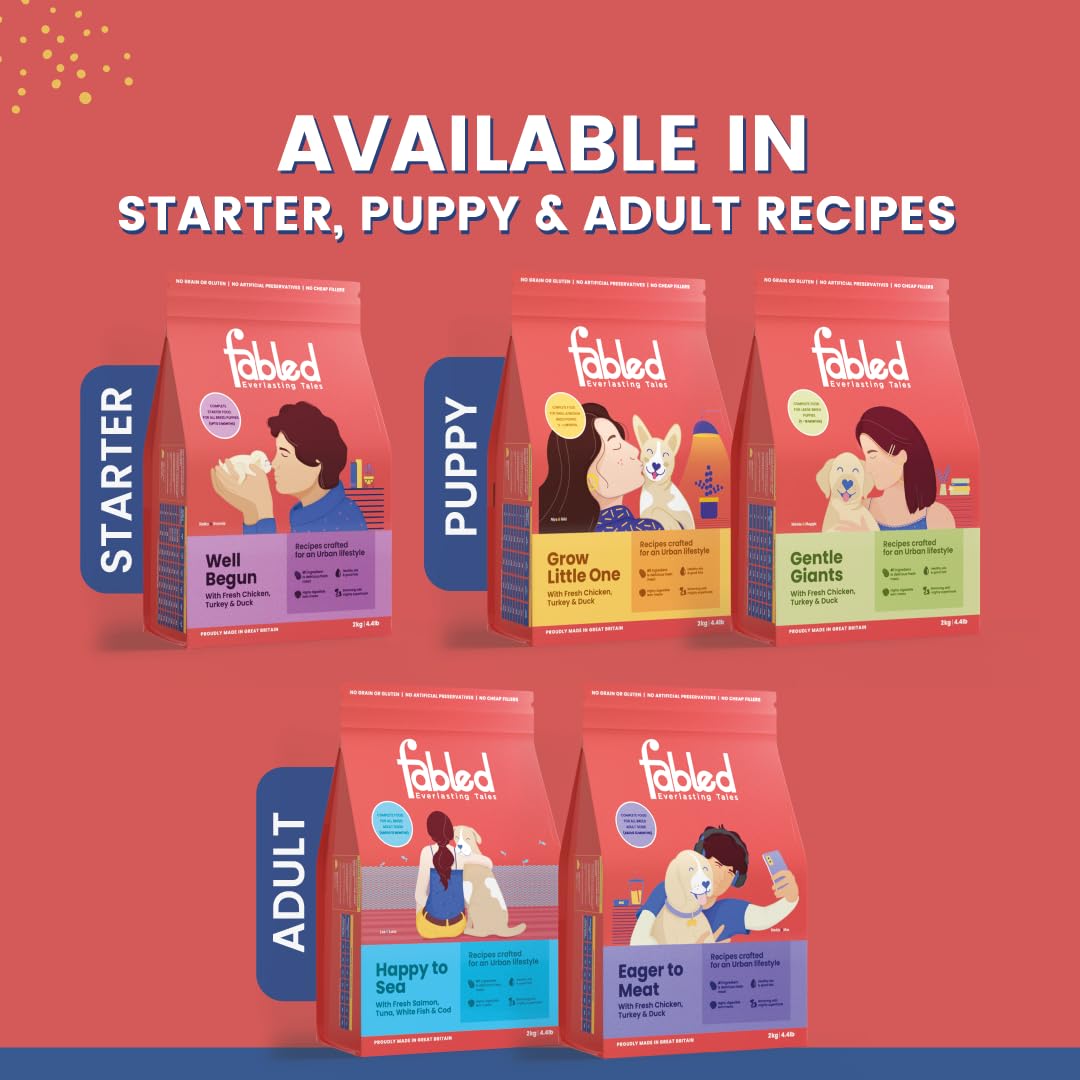 Fabled Well Begun Complete Starter Food for All Breed Puppies (Up to 3 Months)