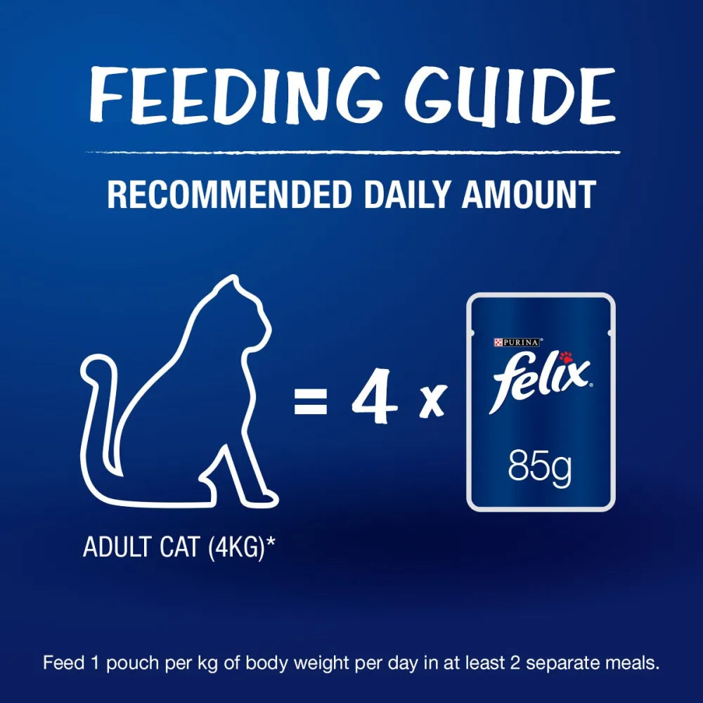 Felix Chicken in Jelly Complete & Balanced Adult Cat Wet Food (Pack of 6)
