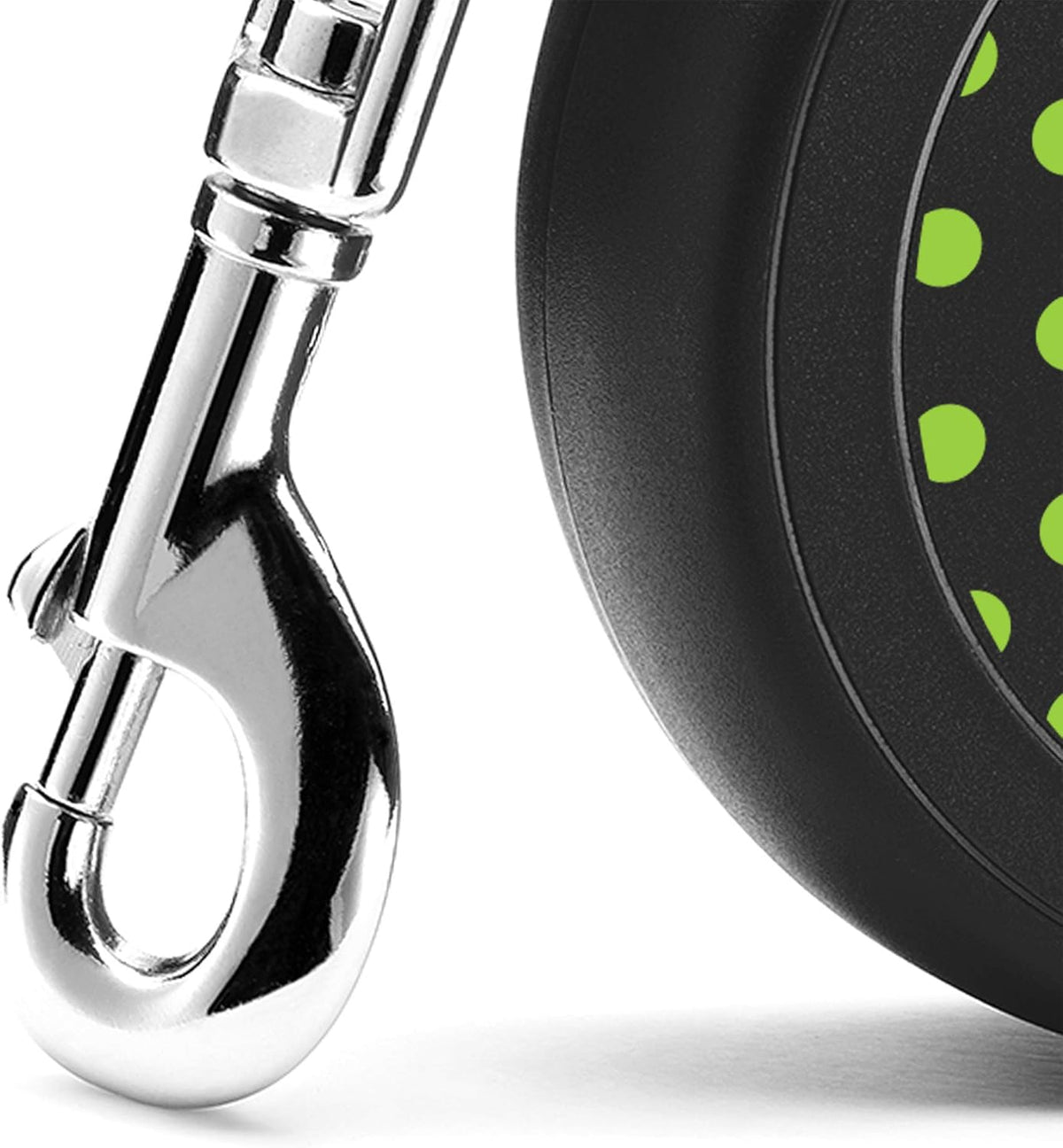 Flexi Design Tape Retractable Dog Lead – Black/Green (5m, Medium)
