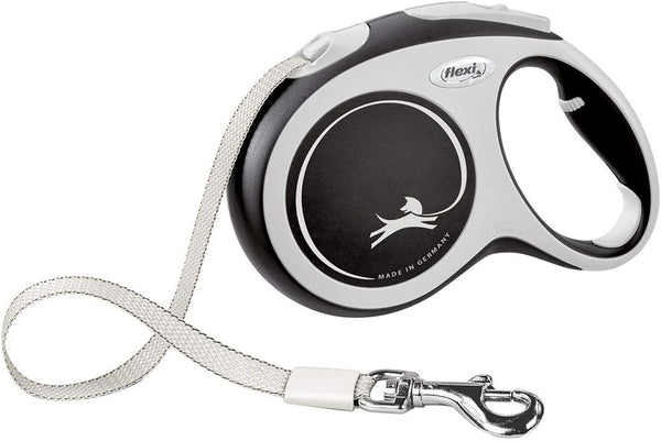 Flexi New Comfort Tape Retractable Dog Lead – Grey (5m)