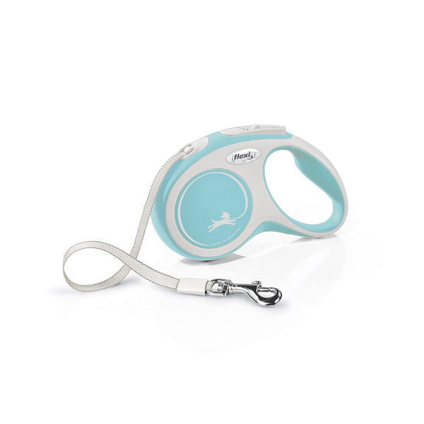 Flexi New Comfort Tape Retractable Dog Lead – Light Blue (5m)