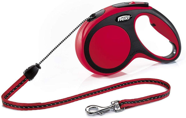 Flexi New Comfort Tape Retractable Dog Lead – Dark Red (5m, Medium)