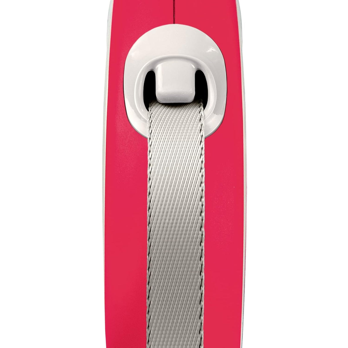 Flexi New Comfort Tape Retractable Dog Lead – Light Red (5m, Medium)