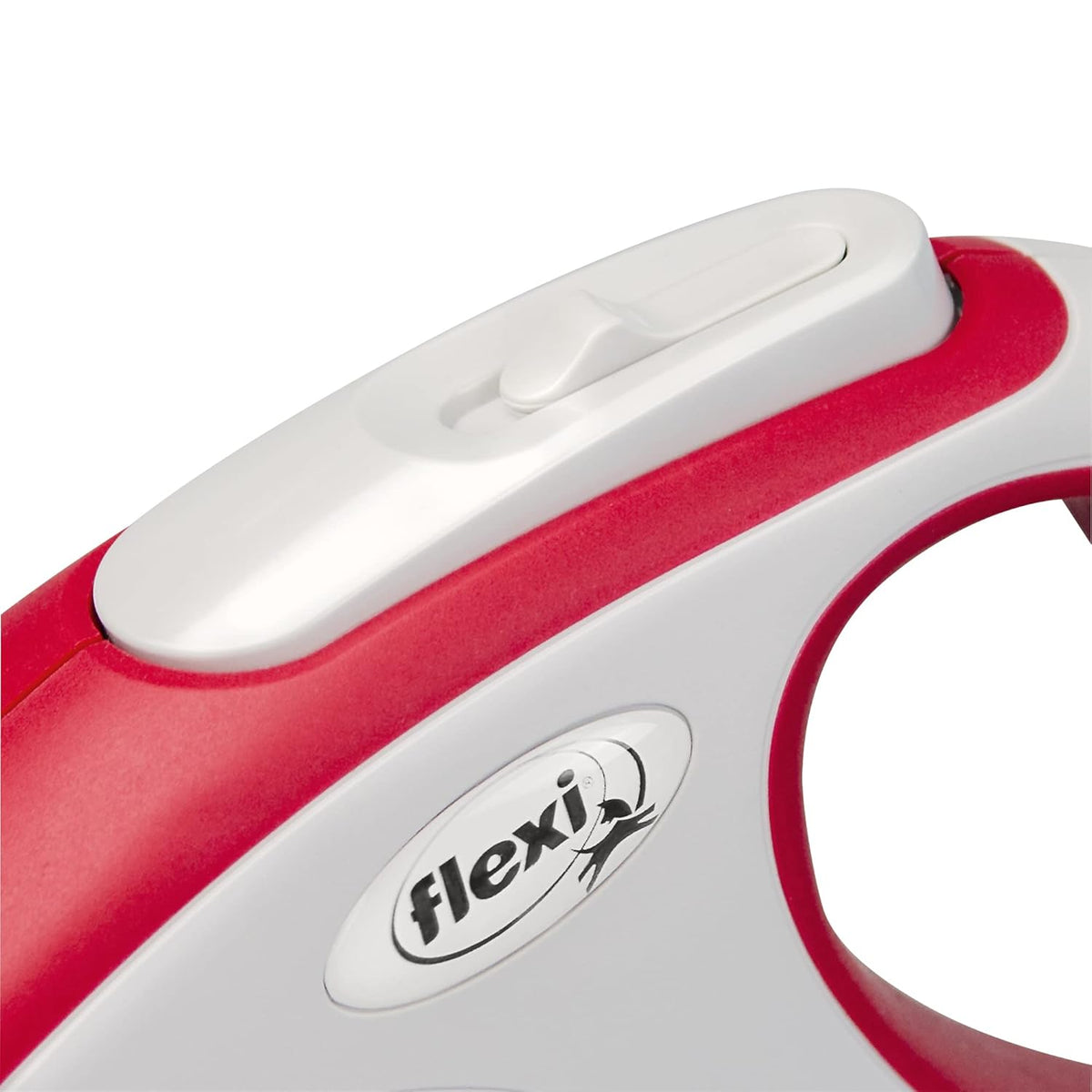 Flexi New Comfort Tape Retractable Dog Lead – Light Red (5m, Medium)
