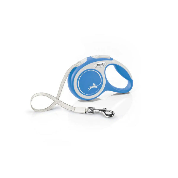 Flexi New Comfort Tape Retractable Dog Lead – Blue (5m)