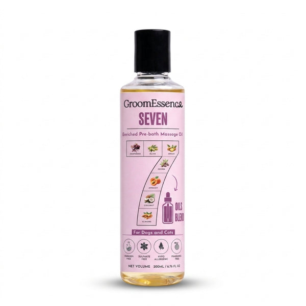 Seven Oils Blend Pet Massage Oil for Dogs and Cats | 200ml